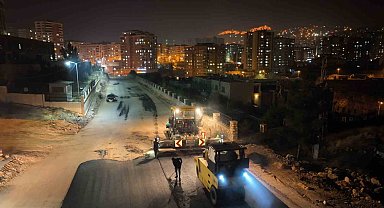 Mardin'de asfalt serim çalışmaları devam ediyor