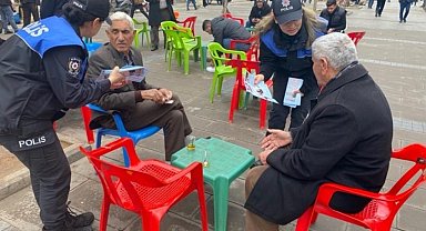Mardin'de dolandırıcılara karşı broşür dağıtıldı
