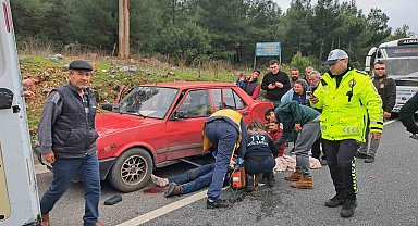 Menteşe'de kaza, biri ağır iki yaralı