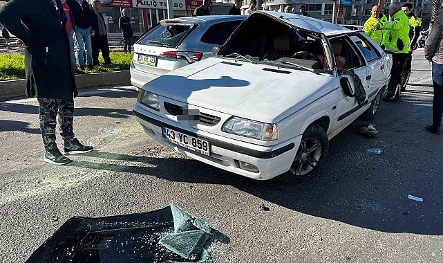 Milas'ta takla atan otomobilin sürücüsü yaralandı