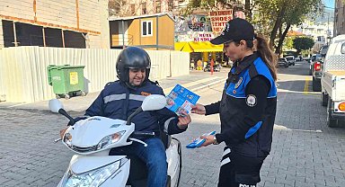 Motosiklet sürücülerine 'Trafik Kuralları Hayat Kurtarır' projesi anlatıldı