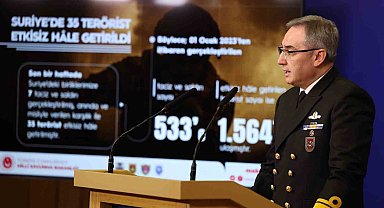 MSB: "Irak ve Suriye'nin kuzeyi dahil son bir haftada 45 terörist etkisiz hale getirilmiştir"
