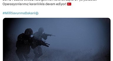 MSB: "Son 24 saatte etkisiz hale getirilen terörist sayısı 57'ye yükseldi"