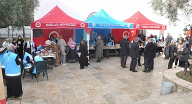 Muğla'da Gazze'ye destek pazarı açıldı