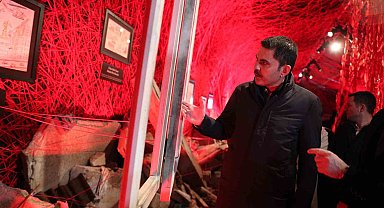 Murat Kurum, Gazzeli Çocuk Ressamlar Sergisi'ni gezdi