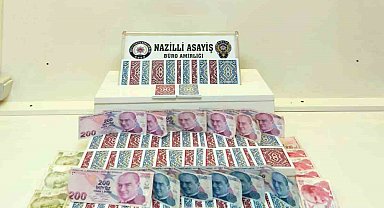 Nazilli'de kıraathaneye kumar baskını