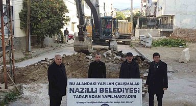 Nazilli'de sokaklar yenileniyor