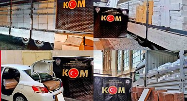 Niğde 'de kaçakçılara operasyon: 6 milyon 265 bin kaçak makaron ele geçirildi