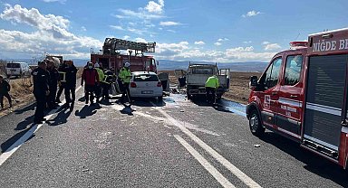 Niğde'de feci kaza: 1 ölü, 2 ağır yaralı