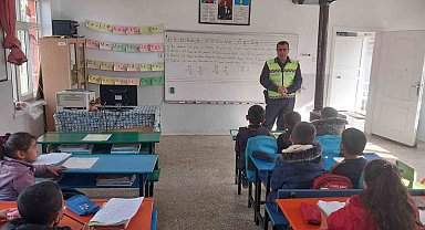 Oğuzeli'nde öğrencilere trafik eğitimi