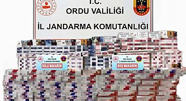 Ordu'da kaçak tütün mamulleri operasyonu
