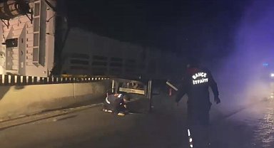 Osmaniye'de mısır taşıyan tır alev alev yandı
