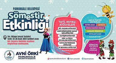 Pamukkale Belediyesi'nden çocuklar için Sömestr Etkinliği