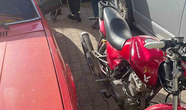 Polisin dikkati ile sahte plakalı motosiklet ele geçirildi