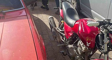Polisin dikkati ile sahte plakalı motosiklet ele geçirildi