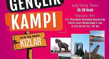 Pursaklar Belediyesi genç kızları Eceabat Gençlik Kampı'na gönderiyor