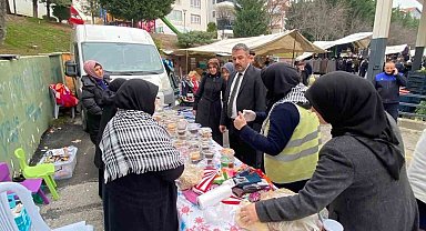 Pursaklar'da kalpler Gazze için atıyor