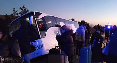 Refüje giren yolcu otobüsünde faciadan dönüldü