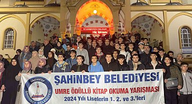 Şahinbey'de 174 öğrenci umreye uğurlandı