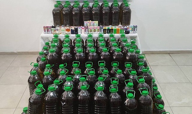 Sahte zeytinyağını piyasaya sürmeden yakalandılar