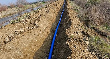 Salihli'de 700 metrelik içme suyu hattı yenilendi