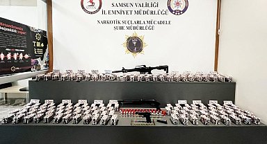 Samsun'da 25 bin 357 adet sentetik ecza ele geçirildi: 1 gözaltı