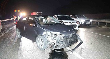 Samsun'da 3 araçlı zincirleme kaza