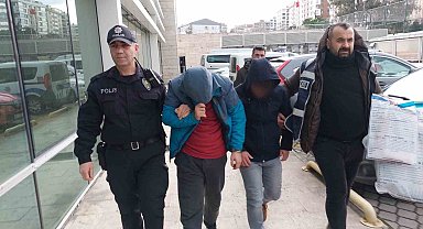 Samsun'da araçlardan mazot çalan 2 kişi devriye gezen polisin dikkati sayesinde yakalandı