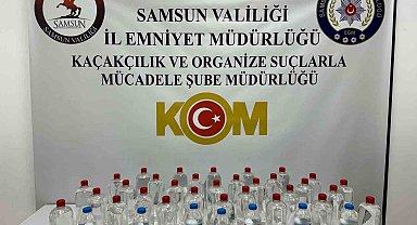 Samsun'da kaçakçılıkla mücadele: Çok sayıda etil alkol ele geçirildi