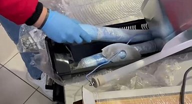 Samsun'da kargo ile gönderilen elektrikli ısıtıcının içinden 1 kilo metamfetamin çıktı: 2 gözaltı