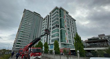 Samsun'da lüks apartman dairesinde yangın