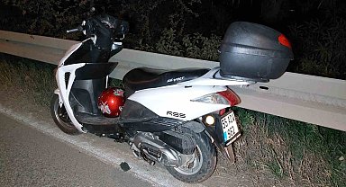 Samsun'da motosiklet bariyere çarptı: 1 yaralı