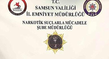 Samsun'da uyuşturucu taciri evinde yakalandı