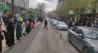 Şanlıurfa'da Gazze için insan zinciri oluşturuldu