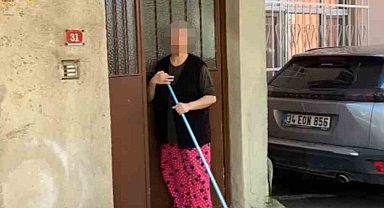 Sarıyer'de sopalı kadın ev sahibi, kiracısına "Evimden çıkacaksın" diyerek saldırdı