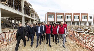 Seçer, lojistik merkezi çalışmalarını yerinde inceledi