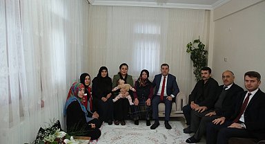 Şehit ailelerine ziyaretler devam ediyor