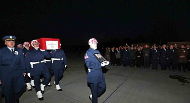 Şehit Muhammed Tunahan Evcin'in naaşı Eskişehir'e getirildi