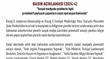 Şehitler üzerinden provokatif paylaşım yapan 12 hesap tespit edildi, yasal işlem başlatıldı