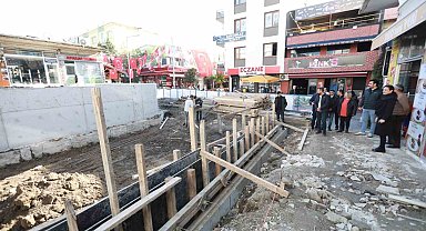 Selçuk'ta PTT Altı Parkı projesi hızla ilerliyor