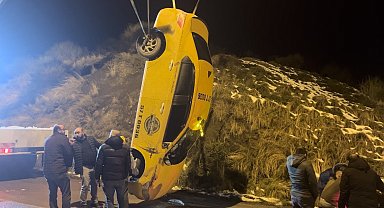 Sinop'ta buzlanma kazaya neden oldu: 1 yaralı