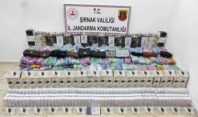 Şırnak'ta 22 farklı kişiye ait 2 milyonluk kaçak malzeme ele geçirildi