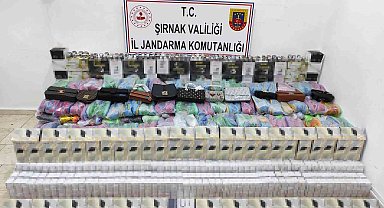 Şırnak'ta 22 farklı kişiye ait 2 milyonluk kaçak malzeme ele geçirildi