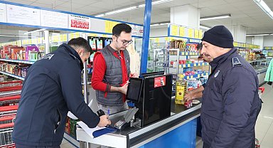 Sivas'ta etiket fiyatıyla kasa fiyatı arasında farklılık olan marketlere ceza