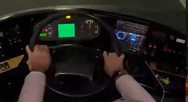 Şoför rahatsızlanınca koltuğa kulüp başkanı geçti