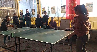 Su farkındalığı için masa tenisi turnuvası düzenlendi