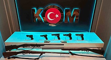 Şüphelinin evinden cephanelik çıktı
