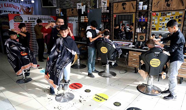 Takdir ve teşekkür belgesi alan öğrencilere 3 gün ücretsiz tıraş