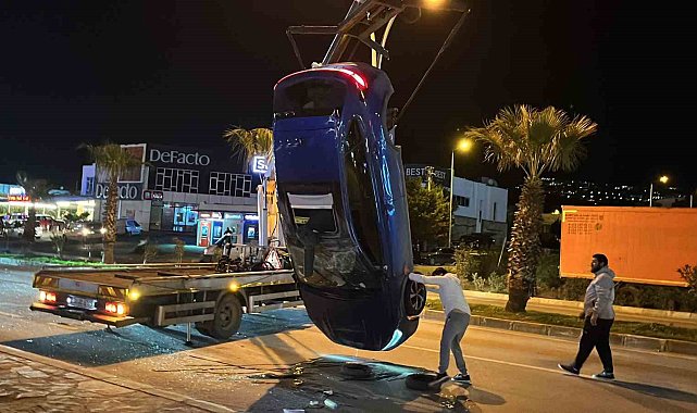 Taklalar atan cipten sağ kurtuldu: Kazada 3 kişi yaralandı