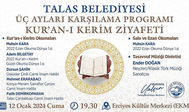 Talas'ta Kur'an ziyafeti